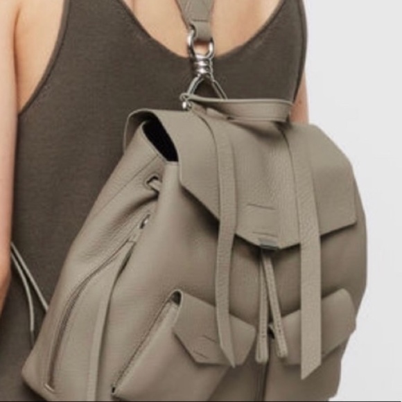 AllSaints Captain Lea Leather Backpack Bag main image 10